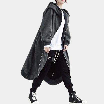 Damen Winterjacke Lang Kapuze Reißverschluss Warm