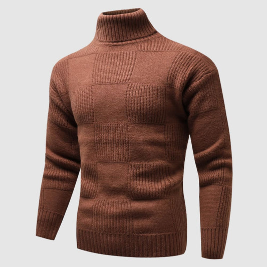 Herren Slim-Fit Rollkragenpullover Frühjahr - Norvielle