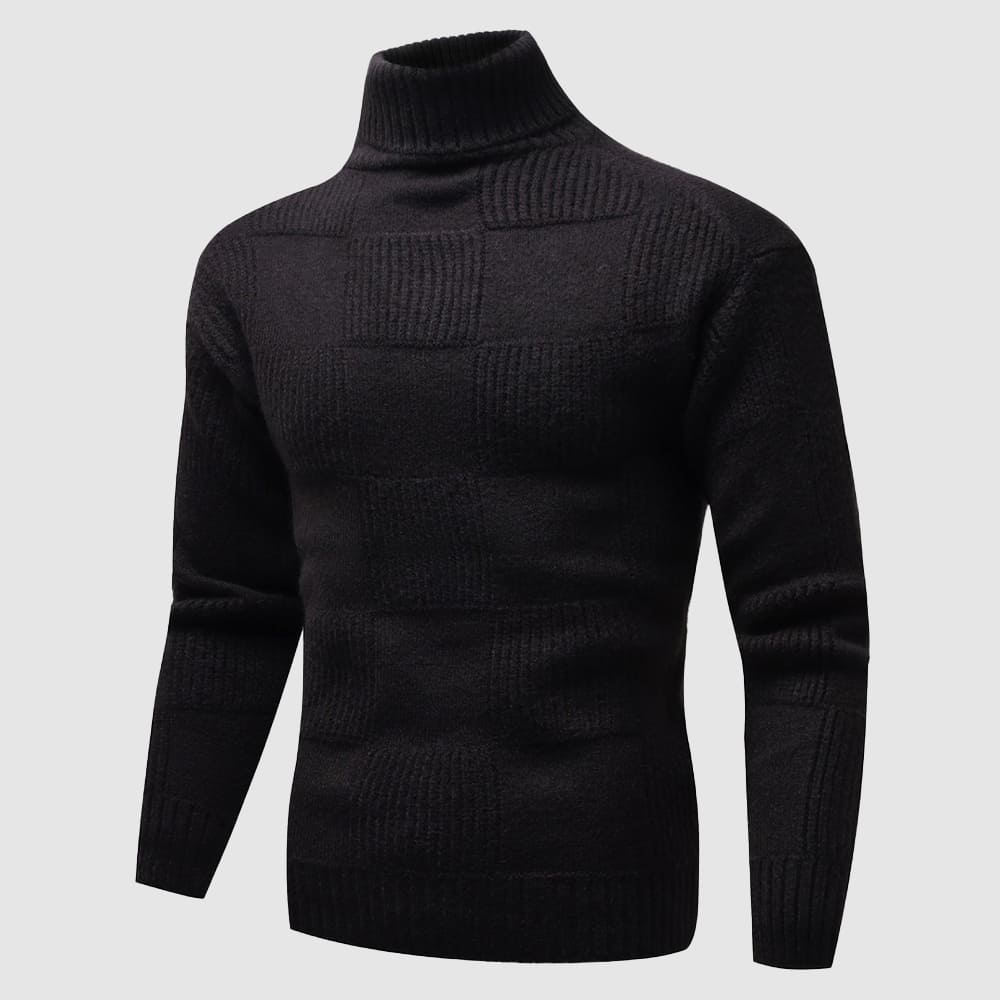 Herren Slim-Fit Rollkragenpullover Frühjahr