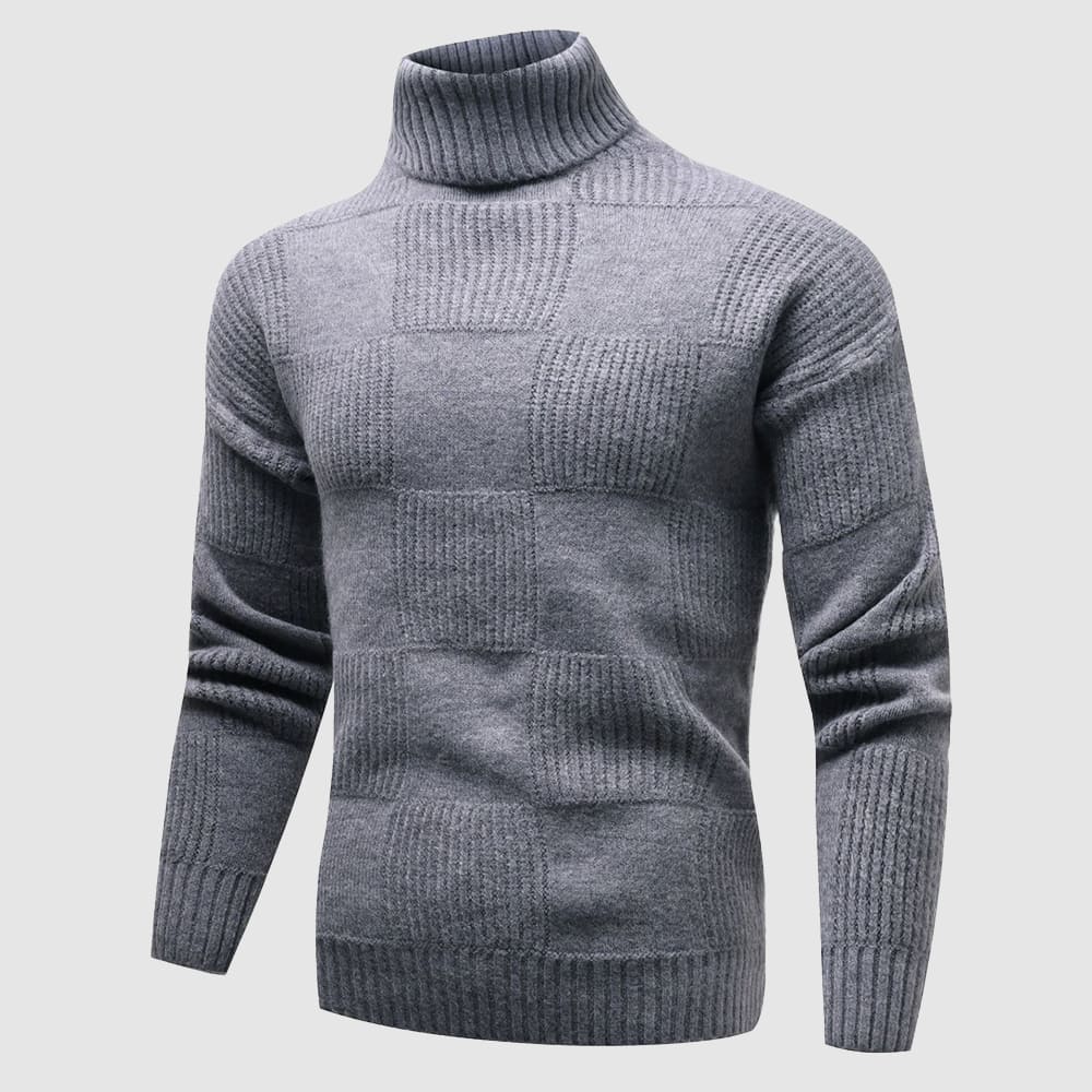 Herren Slim-Fit Rollkragenpullover Frühjahr