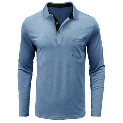 Herren Langarmhemd Slim Fit Klassisch