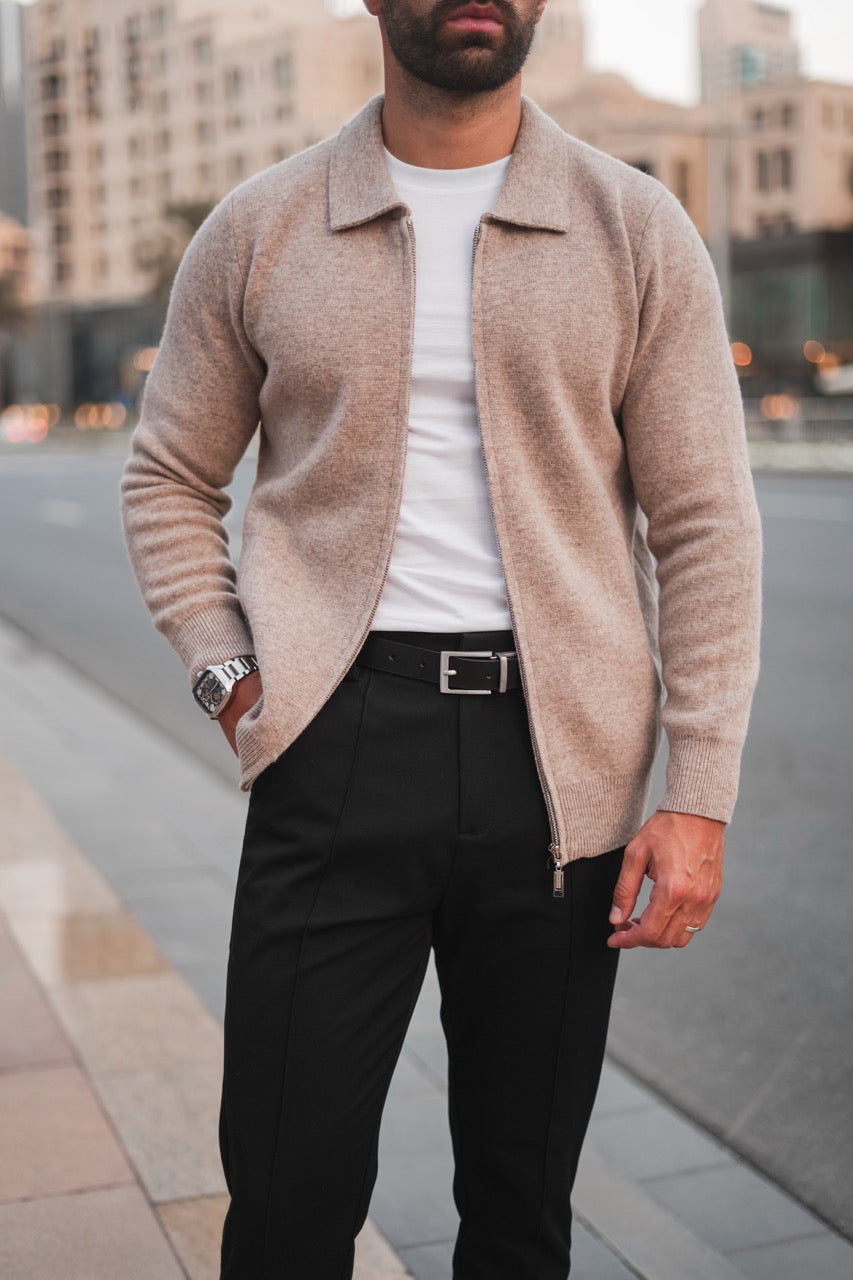 Herren Kaschmir Strickjacke Weich Elegant