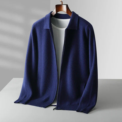 Herren Kaschmir Strickjacke Weich Elegant