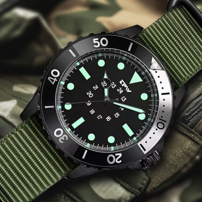Herren Taucheruhr Militärstyling Wasserdicht