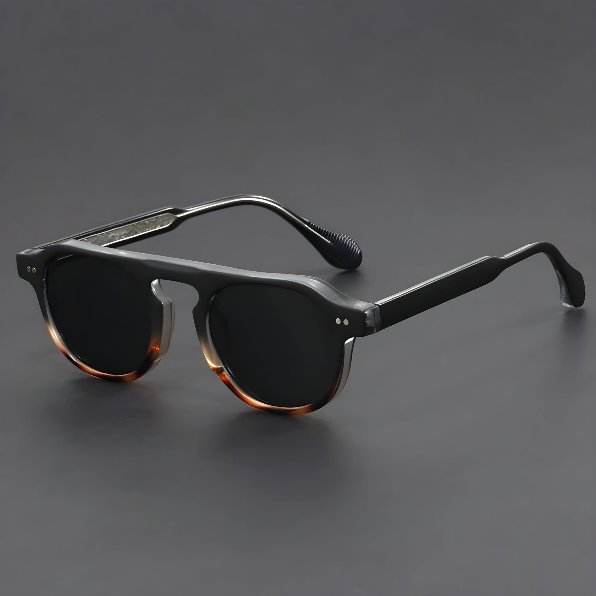 Herren Sonnenbrille Retro-Style Schwarz - Norvielle