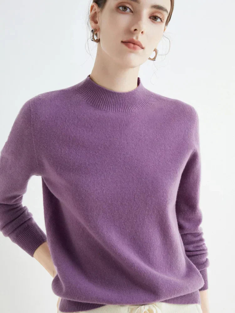 Damen Pullover Langarm Elegantes Design