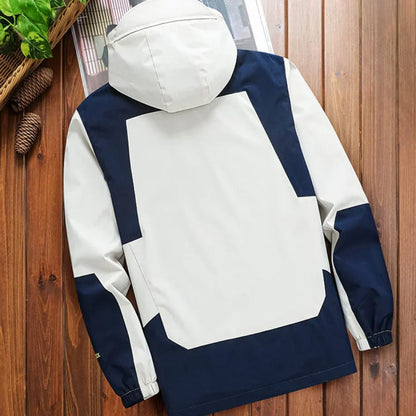 Herren Windbreaker Wasserdicht Kapuze