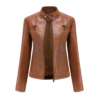 Damen Jacke Modern Steppnähte Schulterpartie