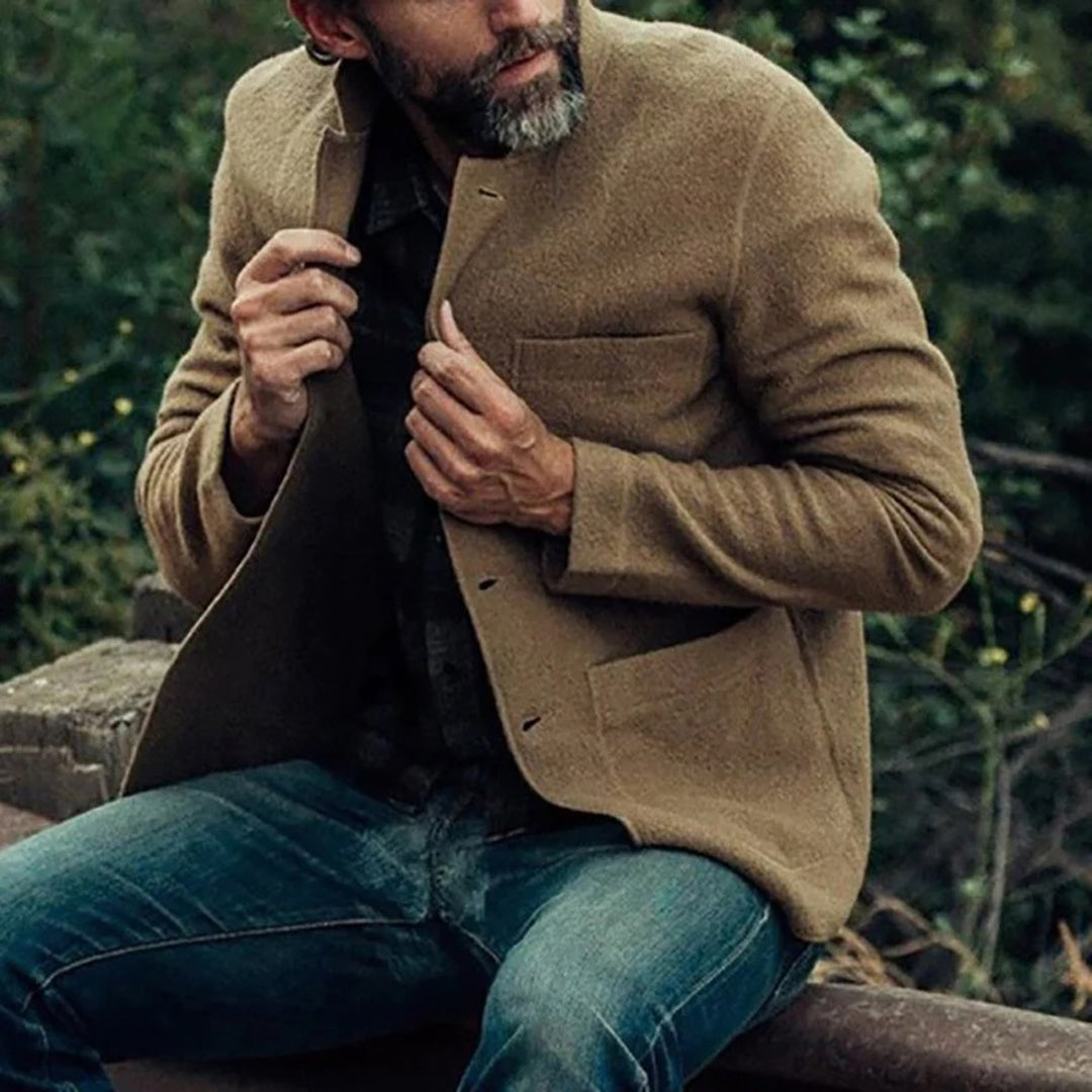 Herren Herbstjacke Warm Baumwolle
