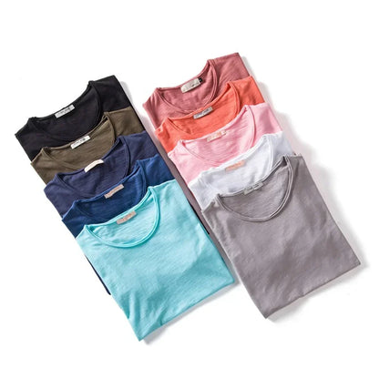 Herren T-Shirt Baumwolle Weich Bequem