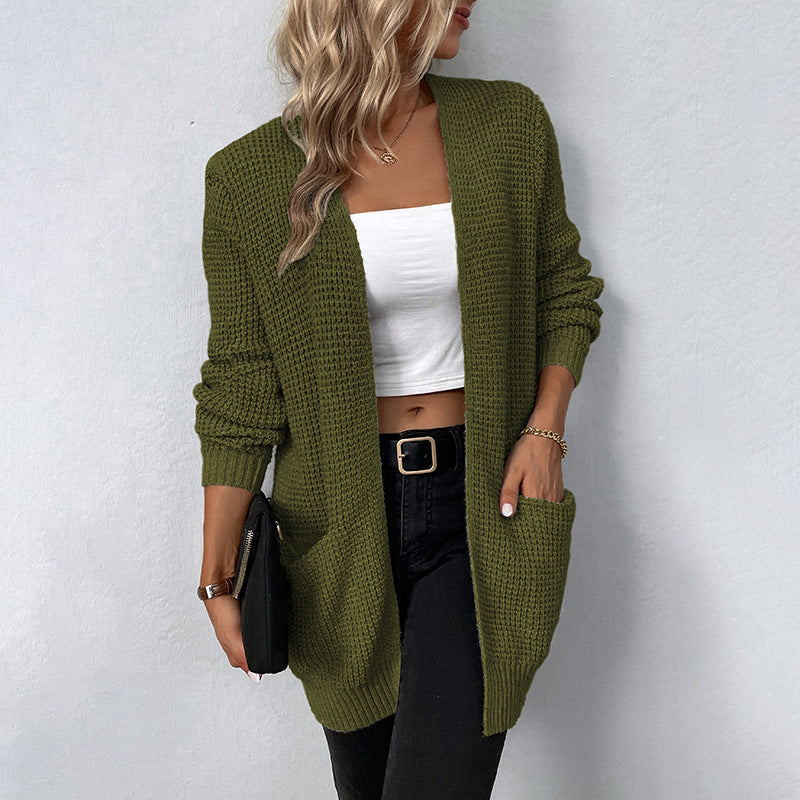 Damen Cardigan Lang Modern Elegantes Design
