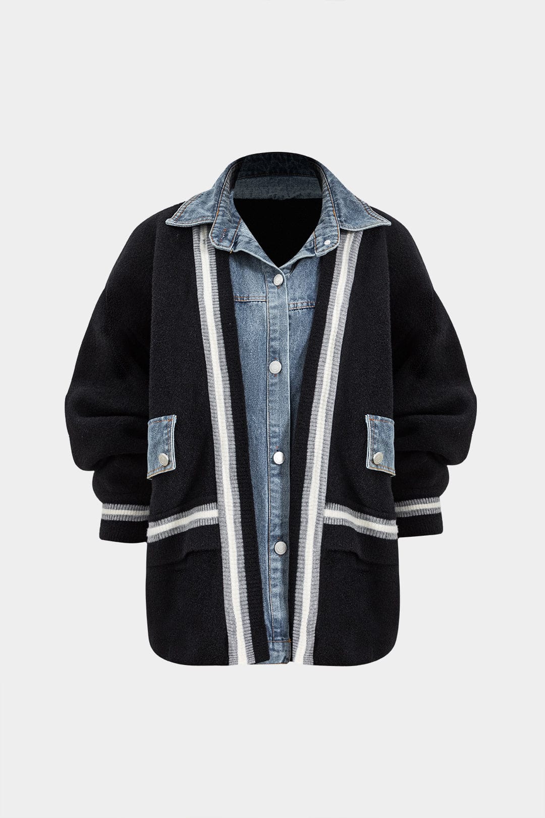 Herren Denim-Hemdjacke Vielseitig Blau - Norvielle