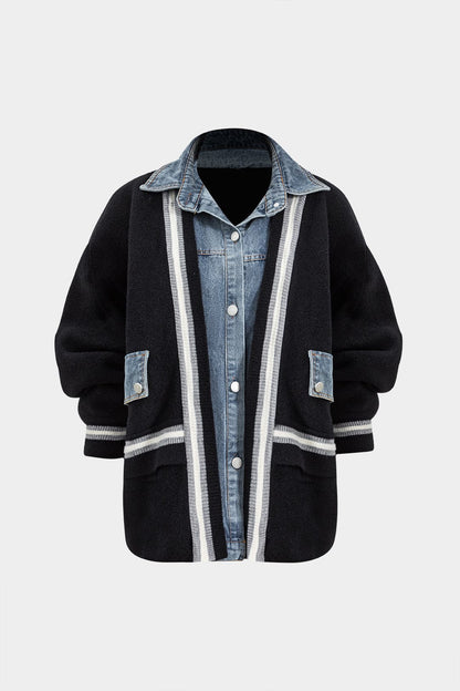 Herren Denim-Hemdjacke Vielseitig Blau - Norvielle