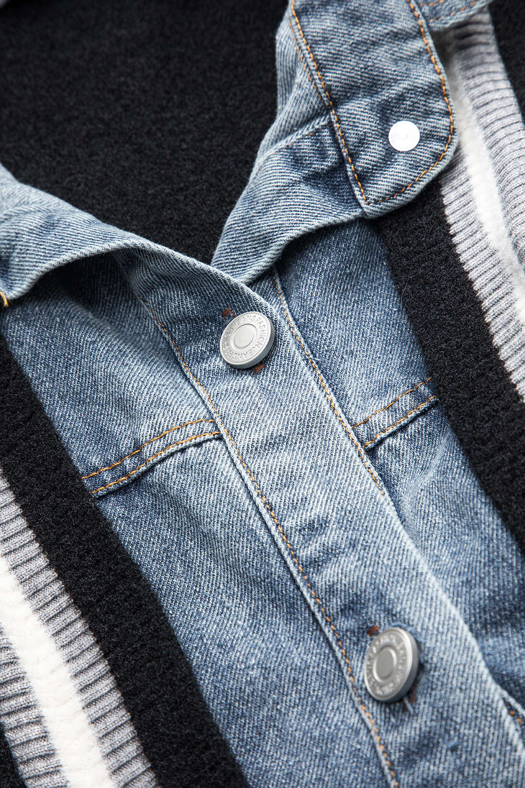 Herren Denim-Hemdjacke Vielseitig Blau