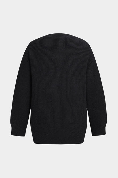 Damen Strickcardigan Denim Patches