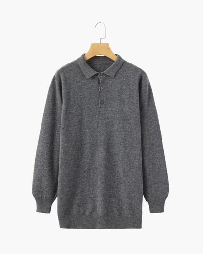 Herren Kaschmirpullover Polokragen Warm