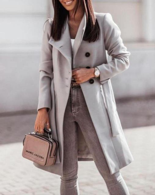 Damen Steppmantel Lang Kapuze Warm Elegant
