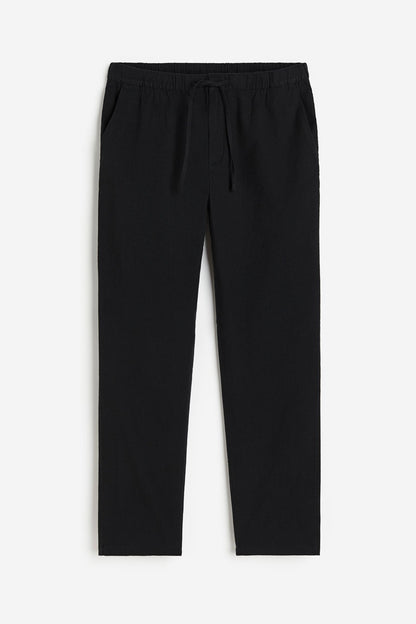 Herren Slim-Fit-Hose mit Kordelzug Bequem
