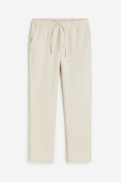 Herren Slim-Fit-Hose mit Kordelzug Bequem