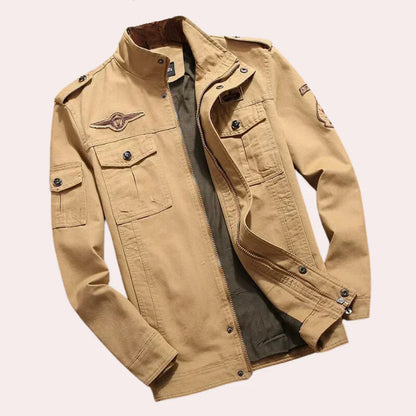 Herren Slim-Fit-Jacke Komfortabel Stilvoll