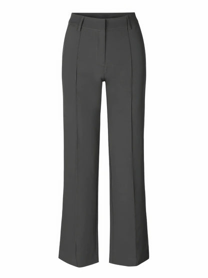 Damen Hochtaillihose Weite Bein Elegante Hose
