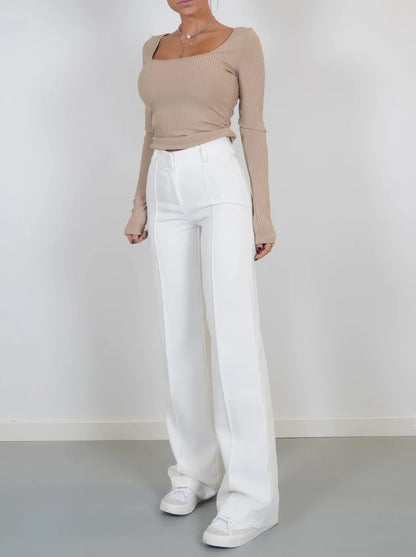 Weiße weite Hose – elegante Hose für besondere Anlässe