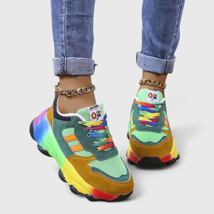 Damen Sneaker Chunky Sportlich Modisch