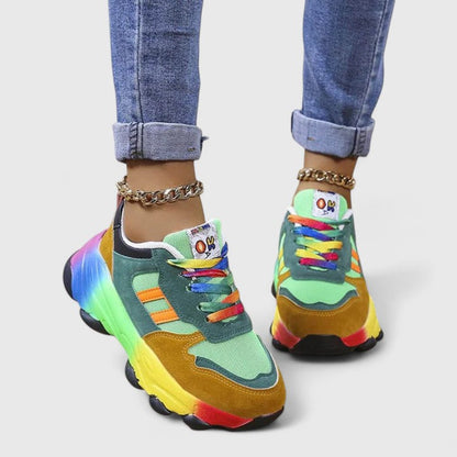 Damen Sneaker Chunky Sportlich Modisch