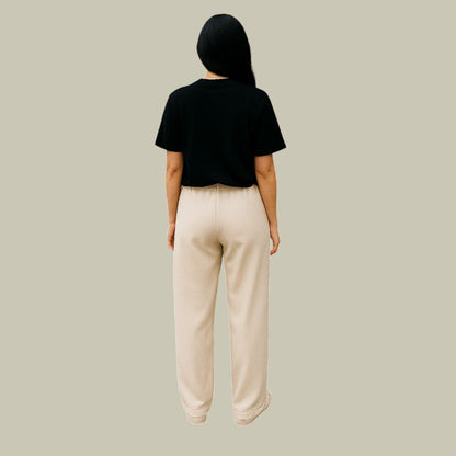 Damen Strickhose Locker Geschnitten Bequem