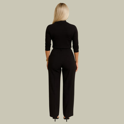 Damen Zweiteiler Stilvoll Elegantes Outfit