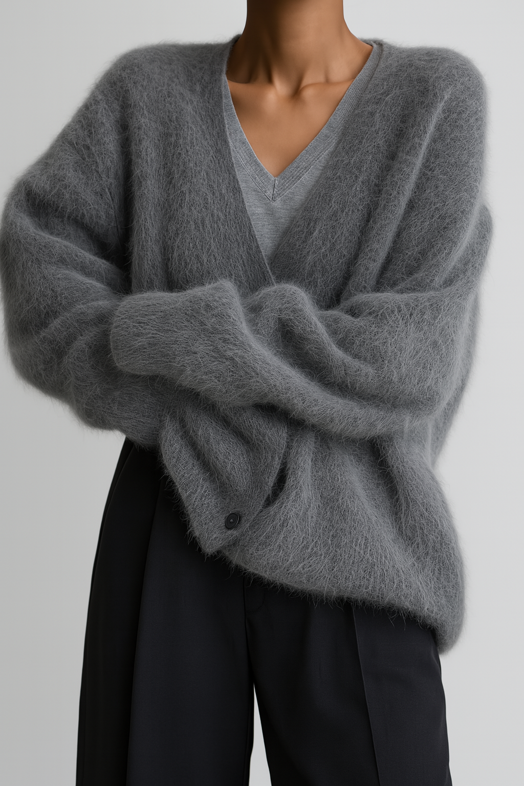 Damen Kaschmir Cardigan Strick Herbst