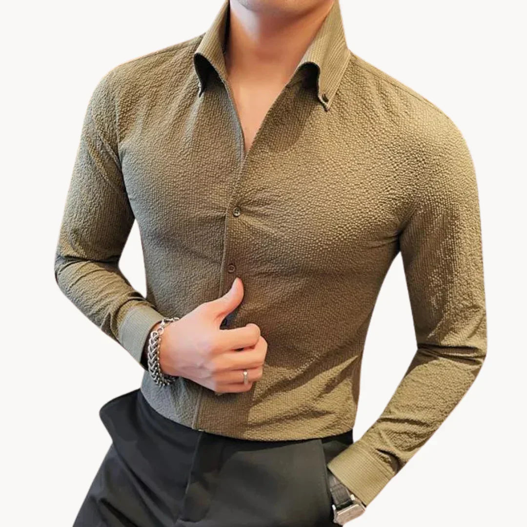 Herren Hemd Klassisch Elegantes Baumwolle