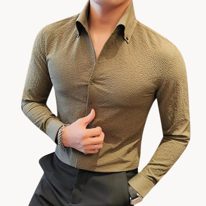 Herren Hemd Klassisch Elegantes Baumwolle