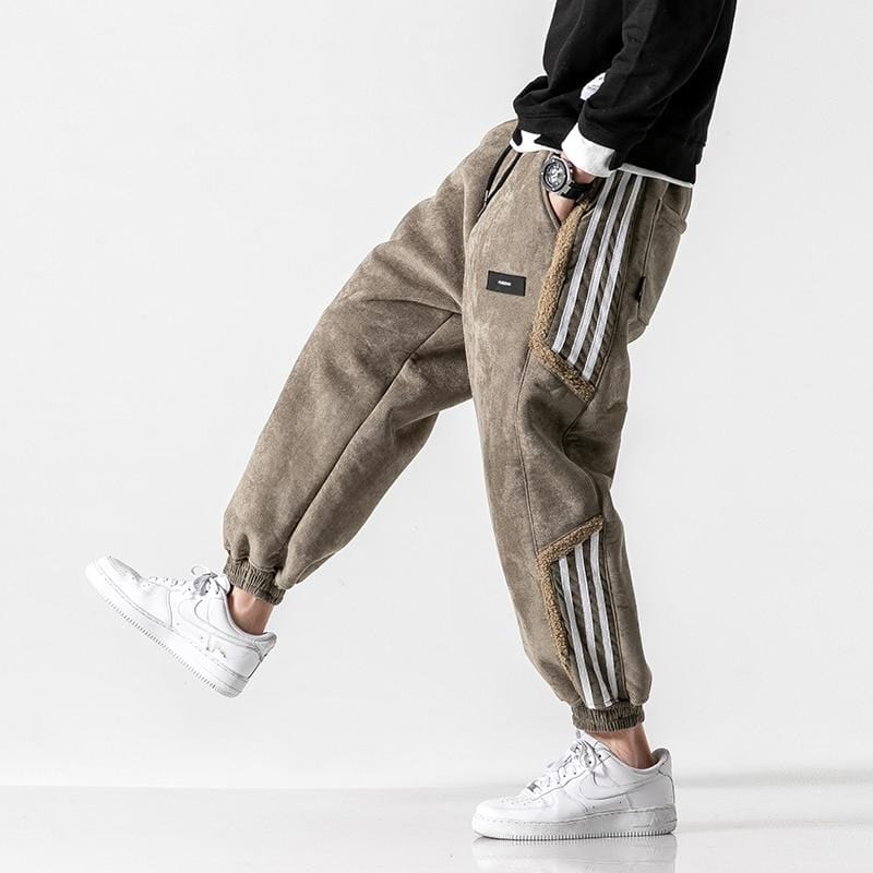 Herren Joggerhose Streetwear Mit Panels Schwarz - Norvielle