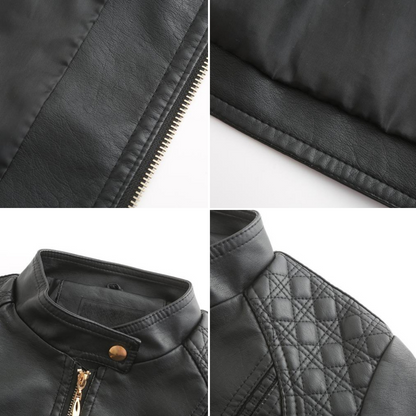 Leder Frauenjacke Stylisch