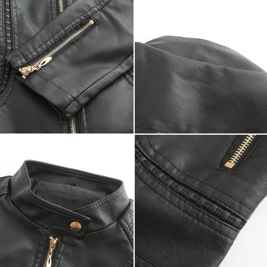 Leder Frauenjacke Stylisch