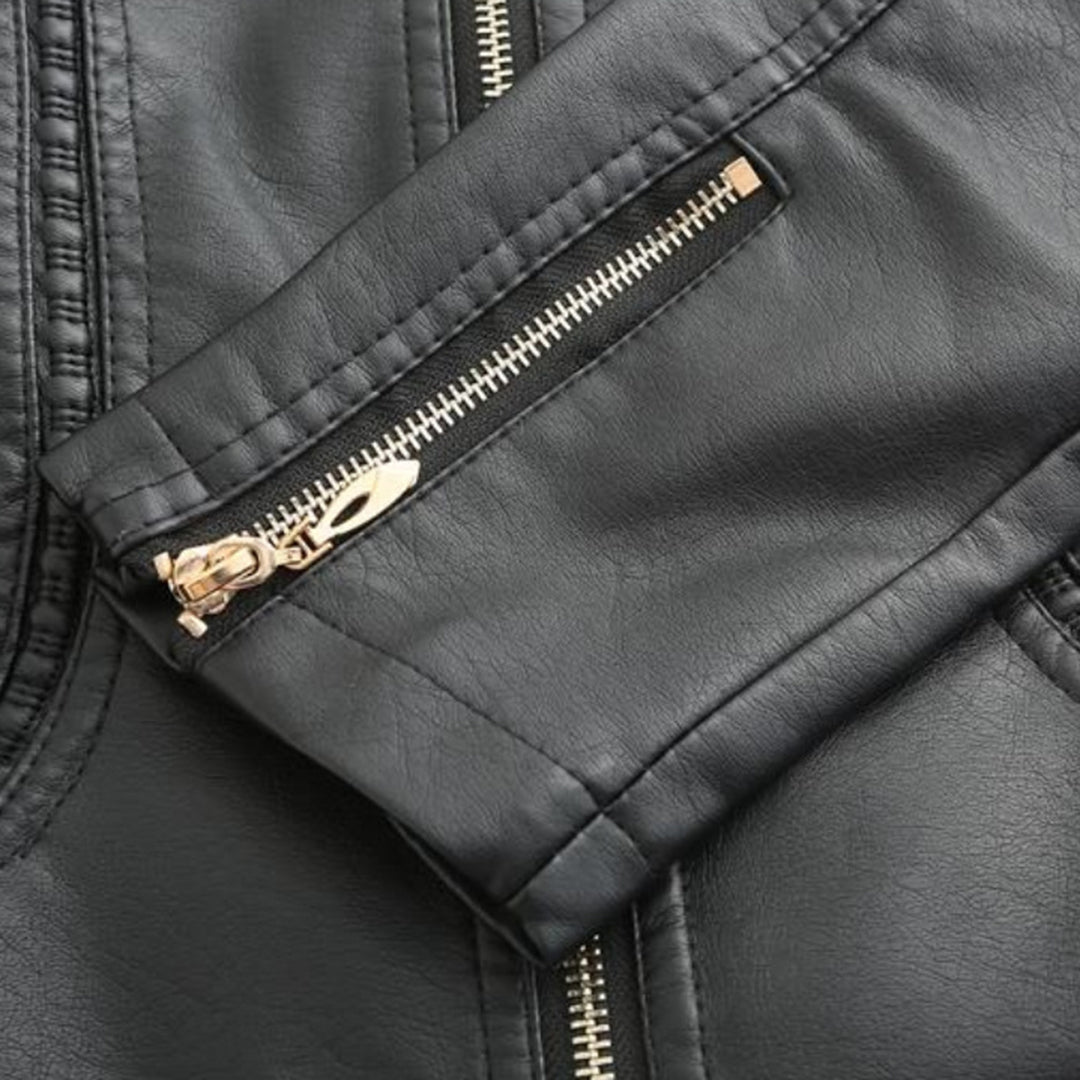 Leder Frauenjacke Stylisch