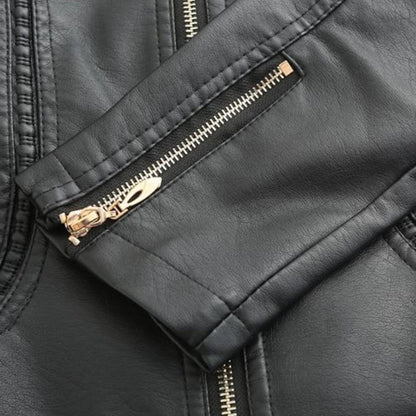 Leder Frauenjacke Stylisch