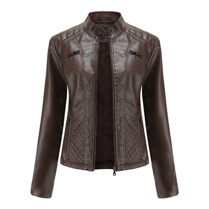 Damen Jacke Modern Steppnähte Schulterpartie