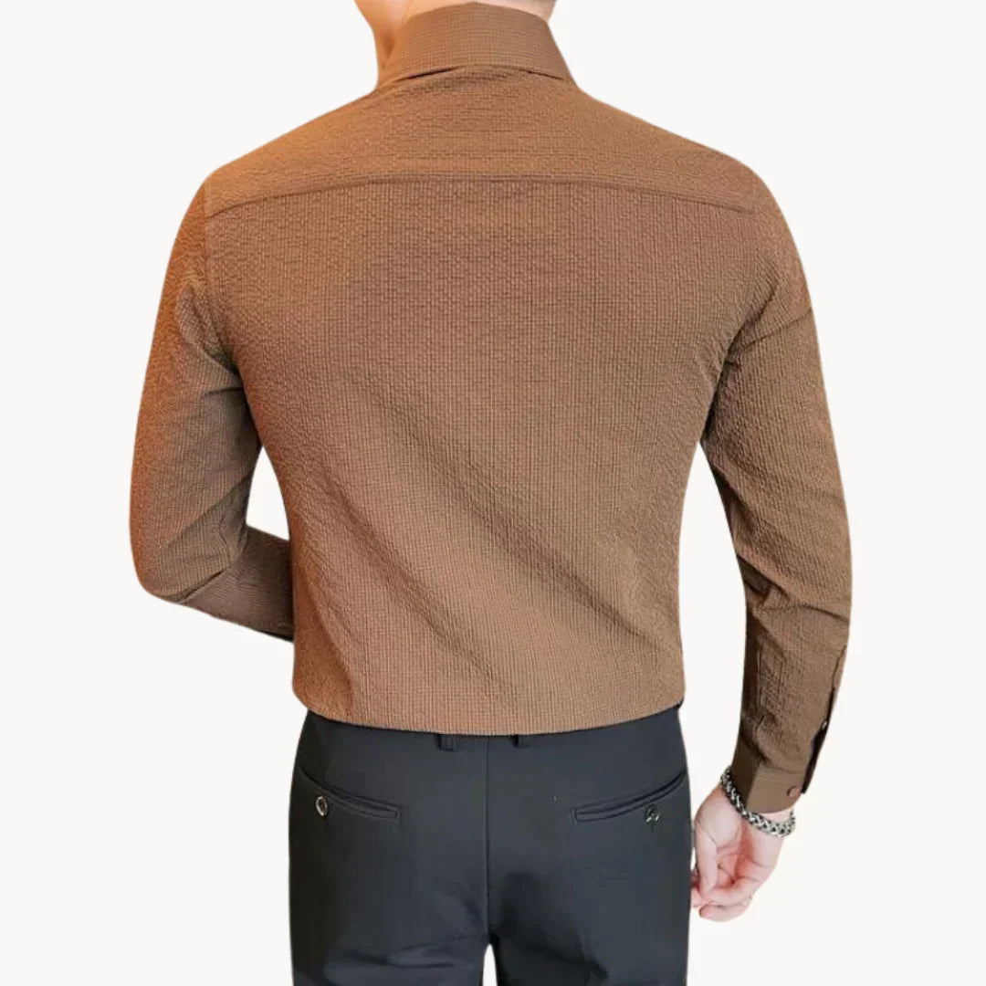 Herren Hemd Klassisch Elegantes Baumwolle