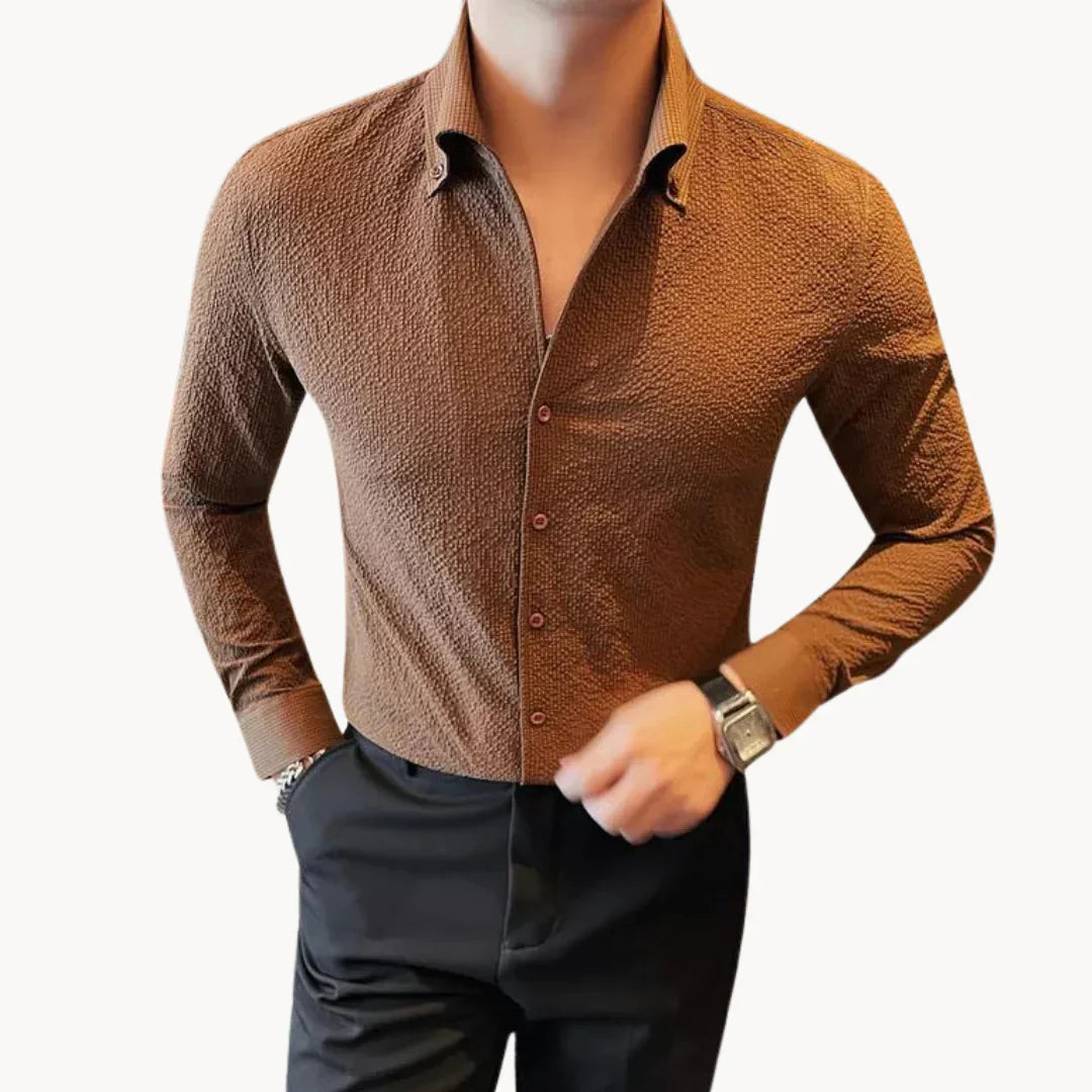Herren Hemd Klassisch Elegantes Baumwolle