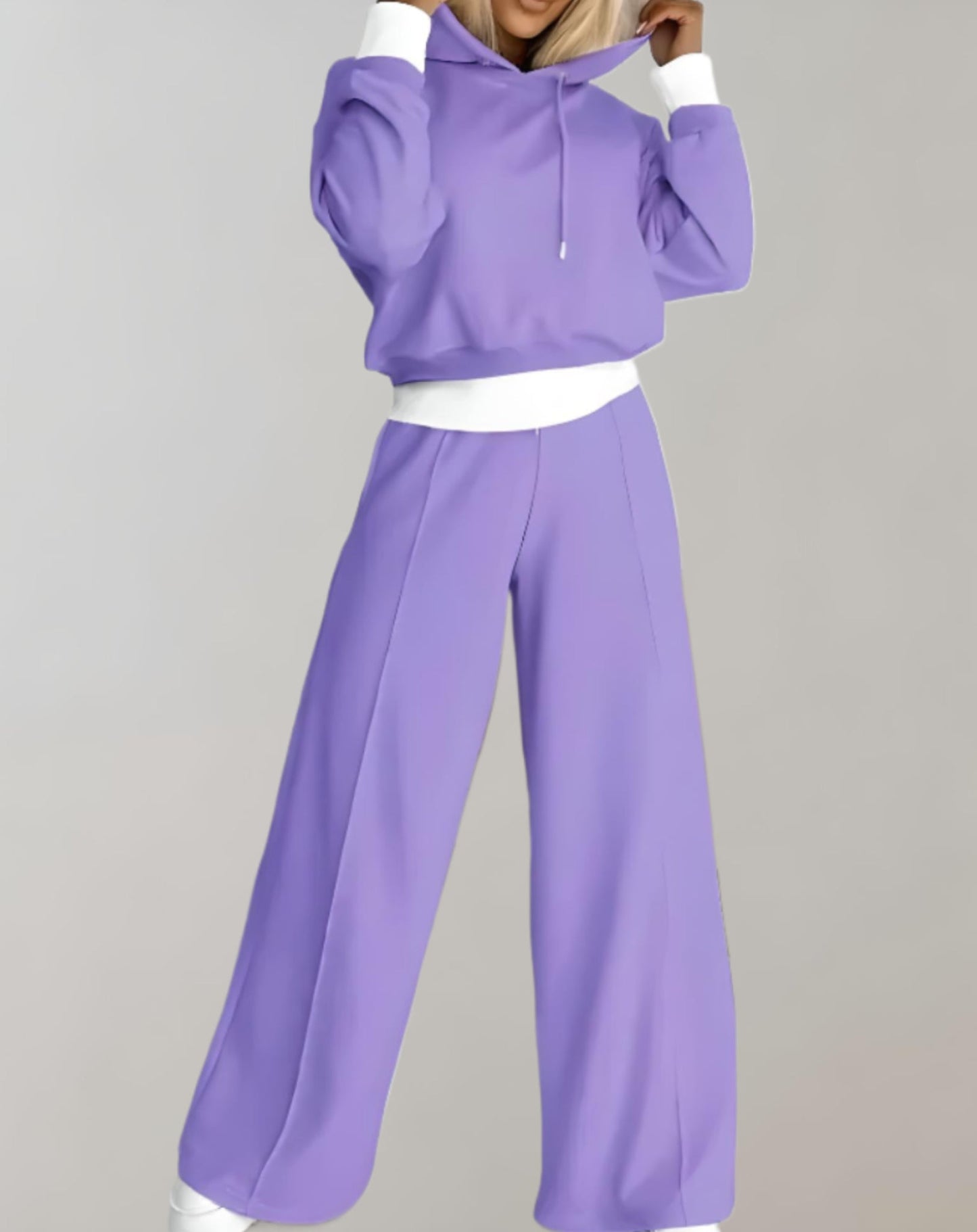 Damen Hoodie Jogginganzug Set Sportlich Bequem