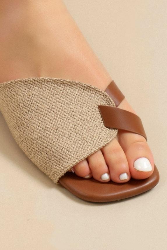 Damen Sandalen Lederoptik Sommer