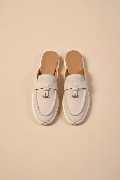 Damen Loafers Gold Komfortabel