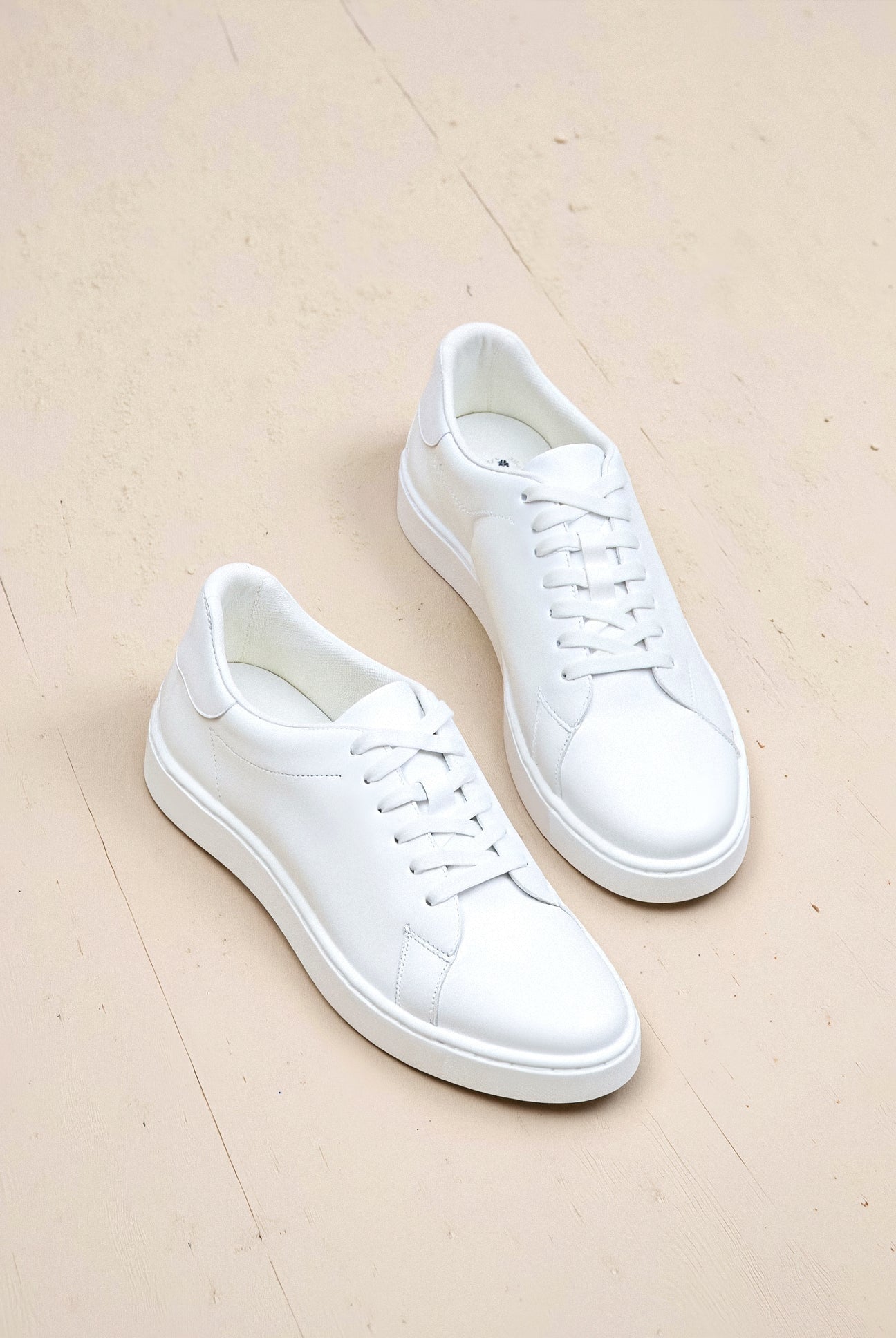 e Damen Sneaker Minimalistisch Elegantes Leder -