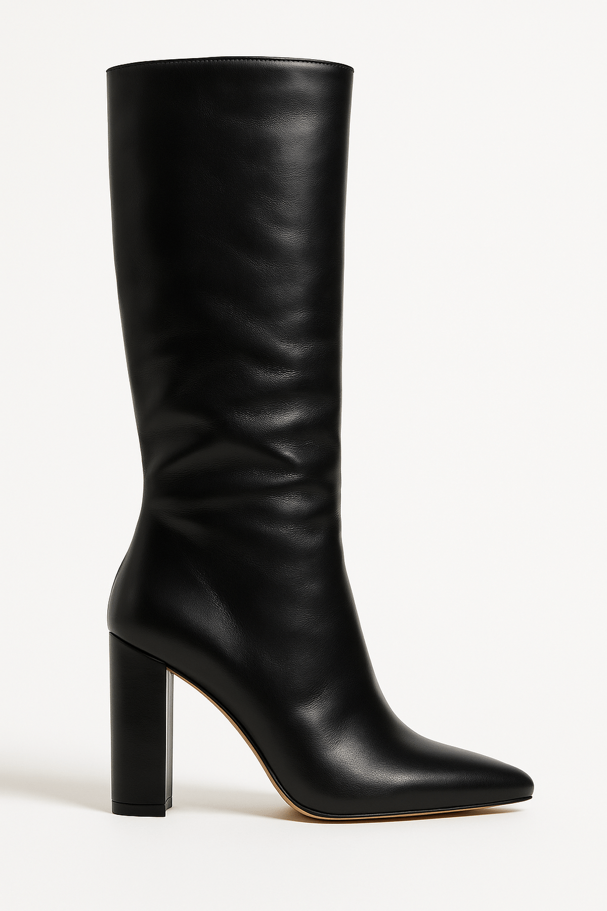 Damen Stiefel Krokomuster Quadratischer Absatz