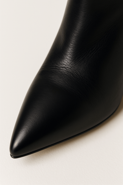 Damen Stiefel Krokomuster Quadratischer Absatz