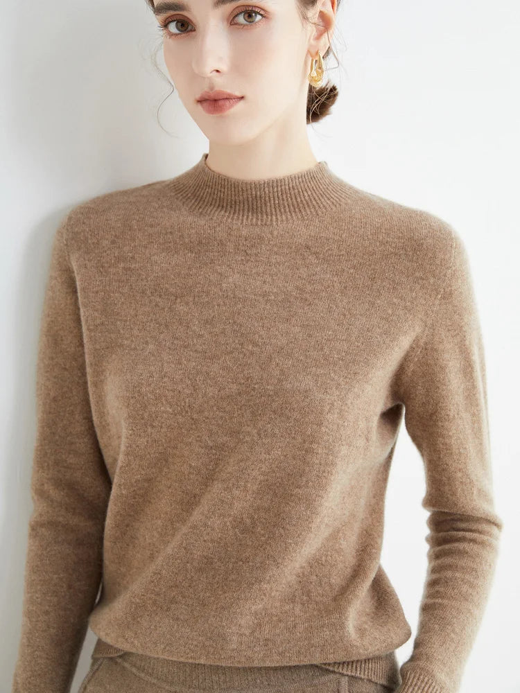 Damen Pullover Langarm Elegantes Design