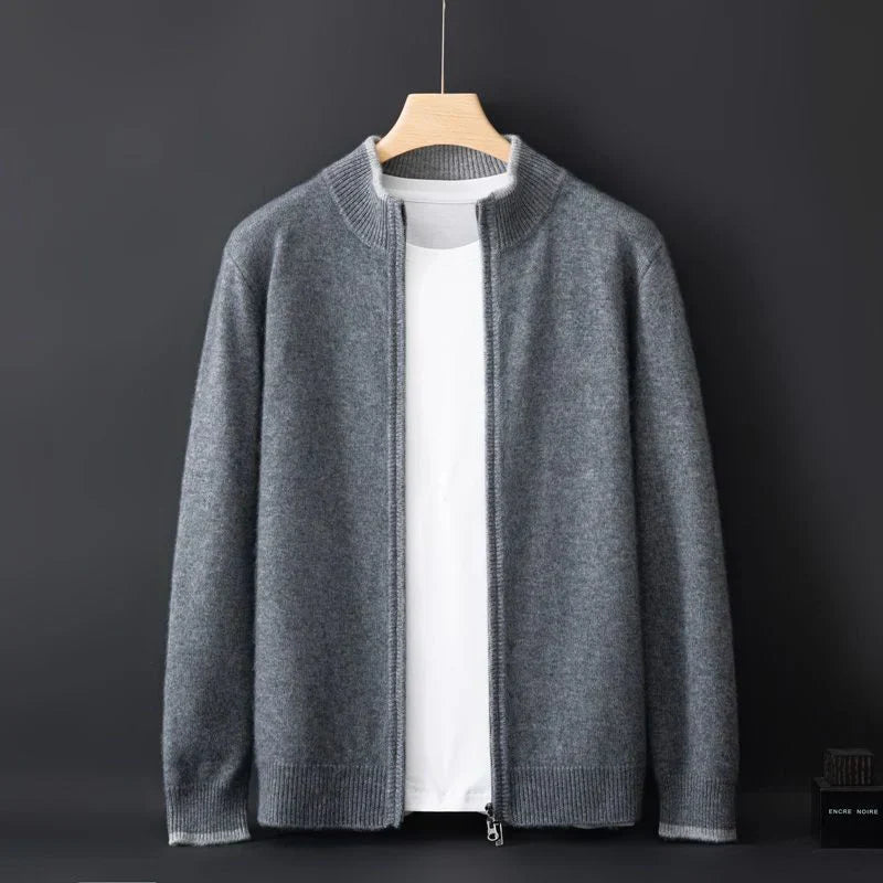 Herren Cashmere-Jacke Warme Winterjacke Elegant