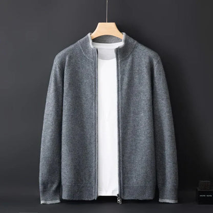 Herren Cashmere-Jacke Warme Winterjacke Elegant